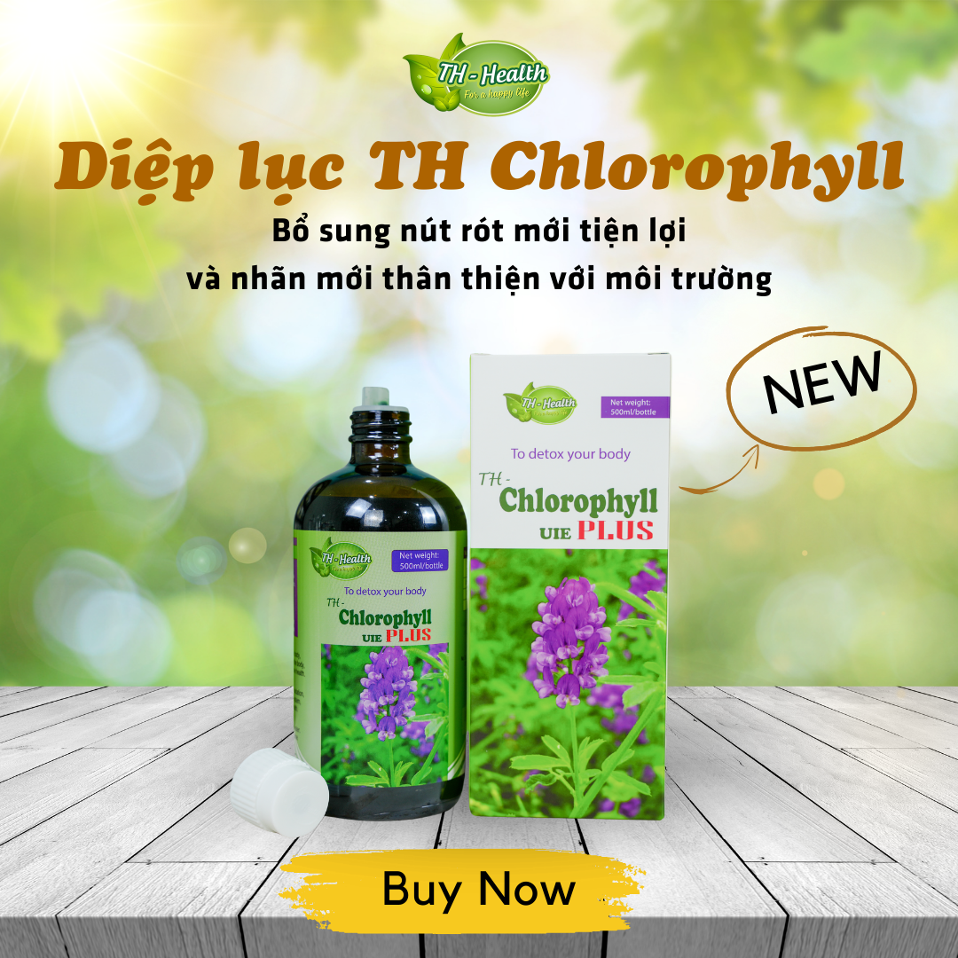 TH-Chlorophyll UIE PLUS bổ sung diệp lục, hỗ trợ miễn dịch và chống oxy hóa 500ml - 2