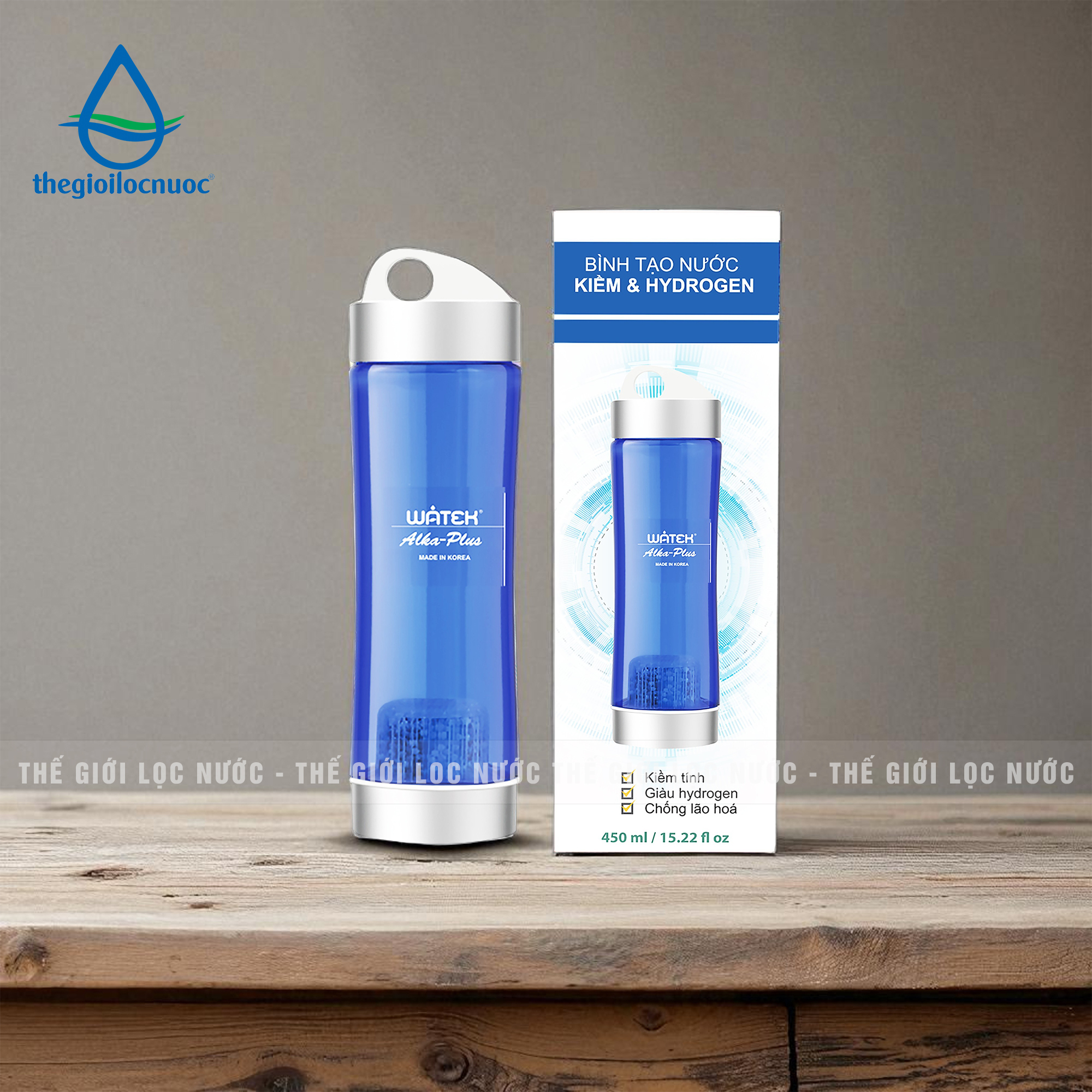 Bình lọc nước kiềm 3 trong 1 Watek, model: Alka Plus