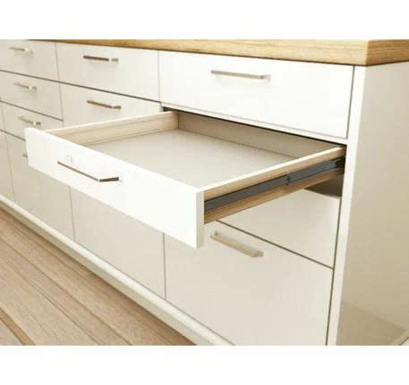 Ray bi Hafele - Matrix 400mm - Có giảm chấn màu đen - tải trọng 30kg 494.02.073