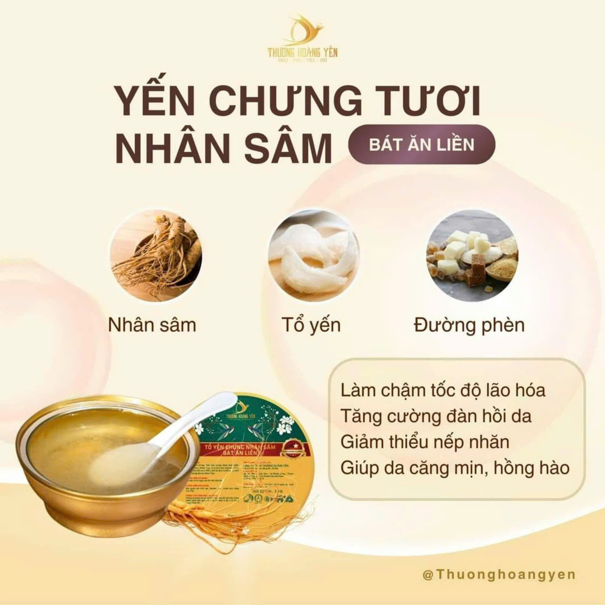 SET 6 Yến chưng Ăn liền mix vị Truyền Thống - THƯỢNG HOÀNG YẾN 140gr - 6