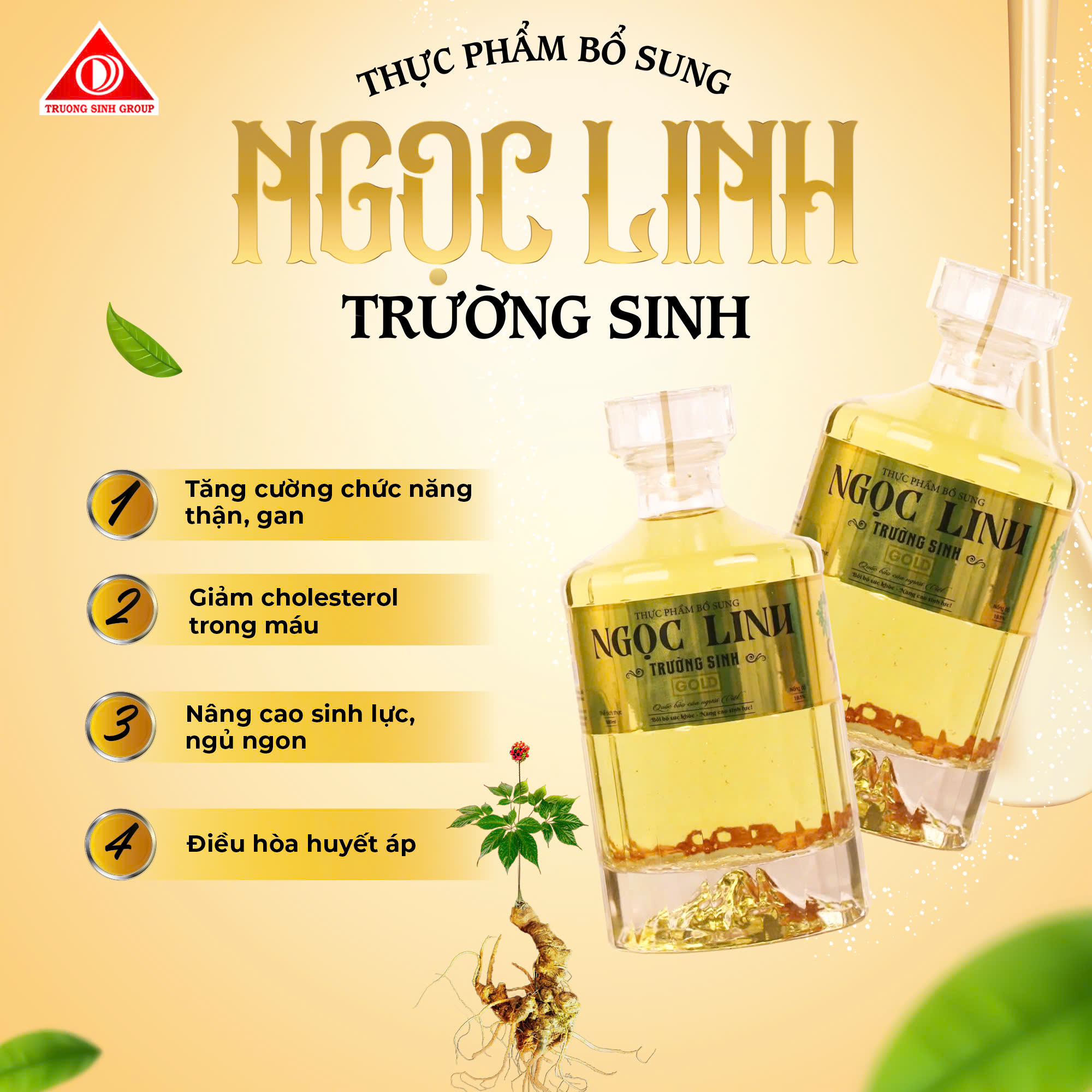 Combo 2 chai Ngọc Linh Trường Sinh (GOLD)