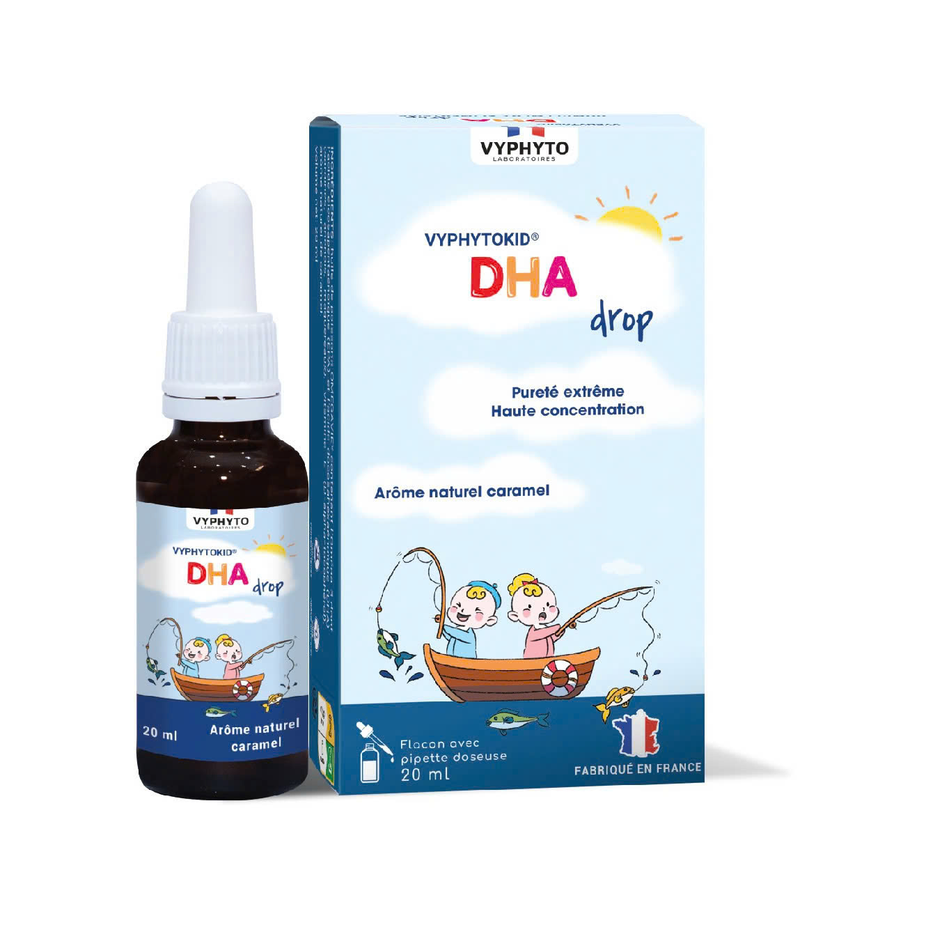 Thực phẩm bảo vệ sức khỏe VYPHYTOKID DHA drop bổ sung DHA hàm lượng cao cho bé - Phân phối chính hãng
