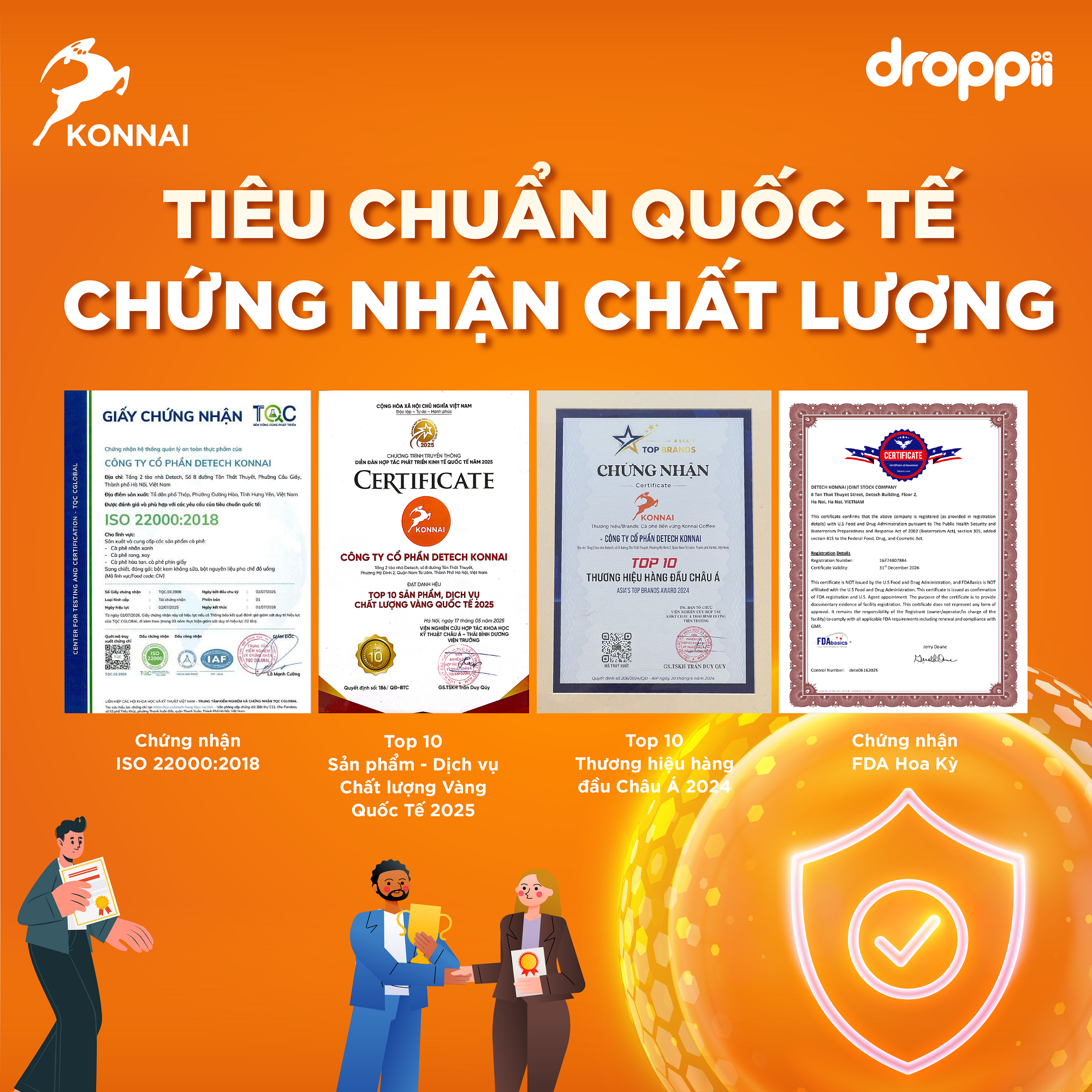Cà phê hòa tan vị socola & bạc hà CRUSH Konnai Coffee 25 gói/hộp - 5