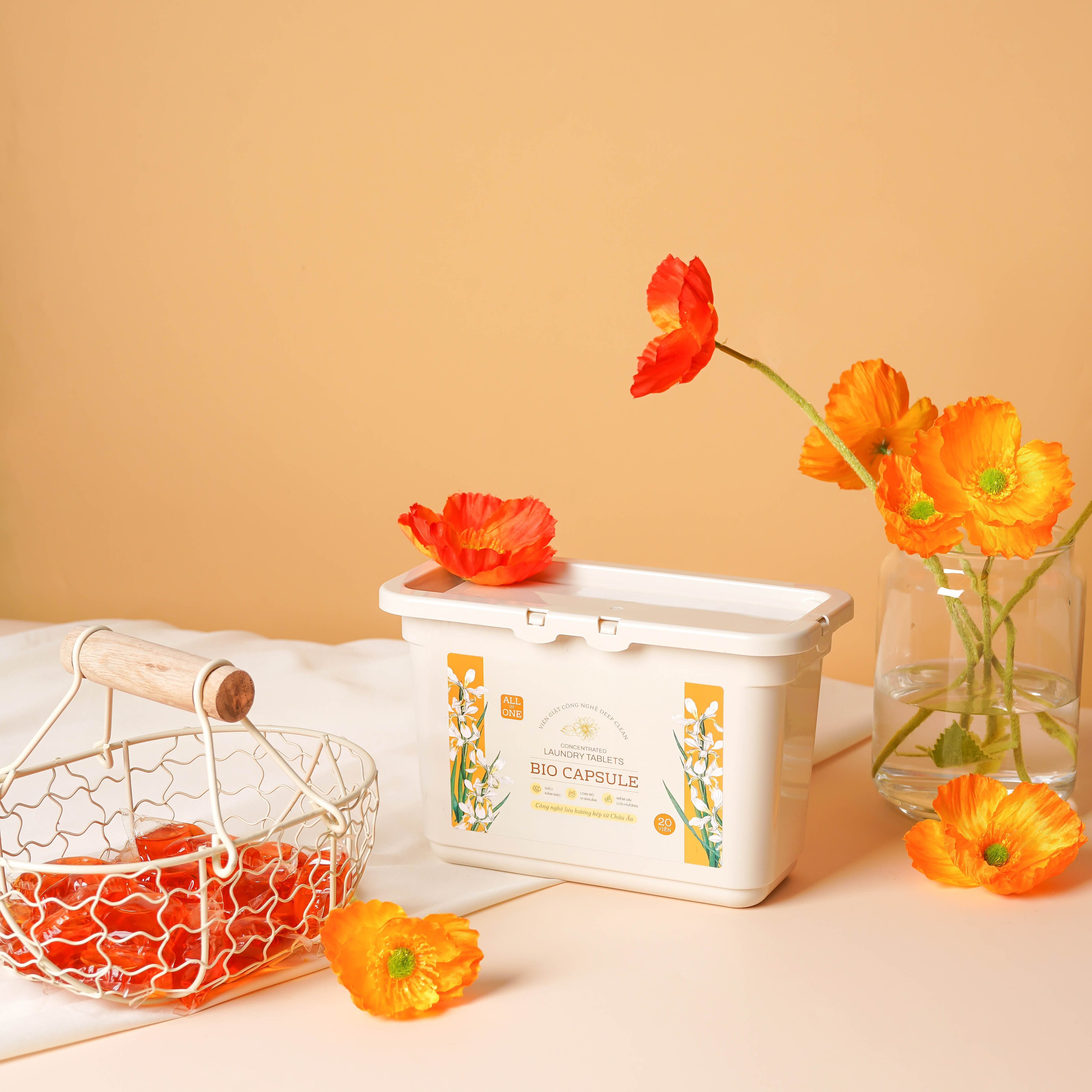 Hộp 20 viên giặt xả BioCapsule Đơn