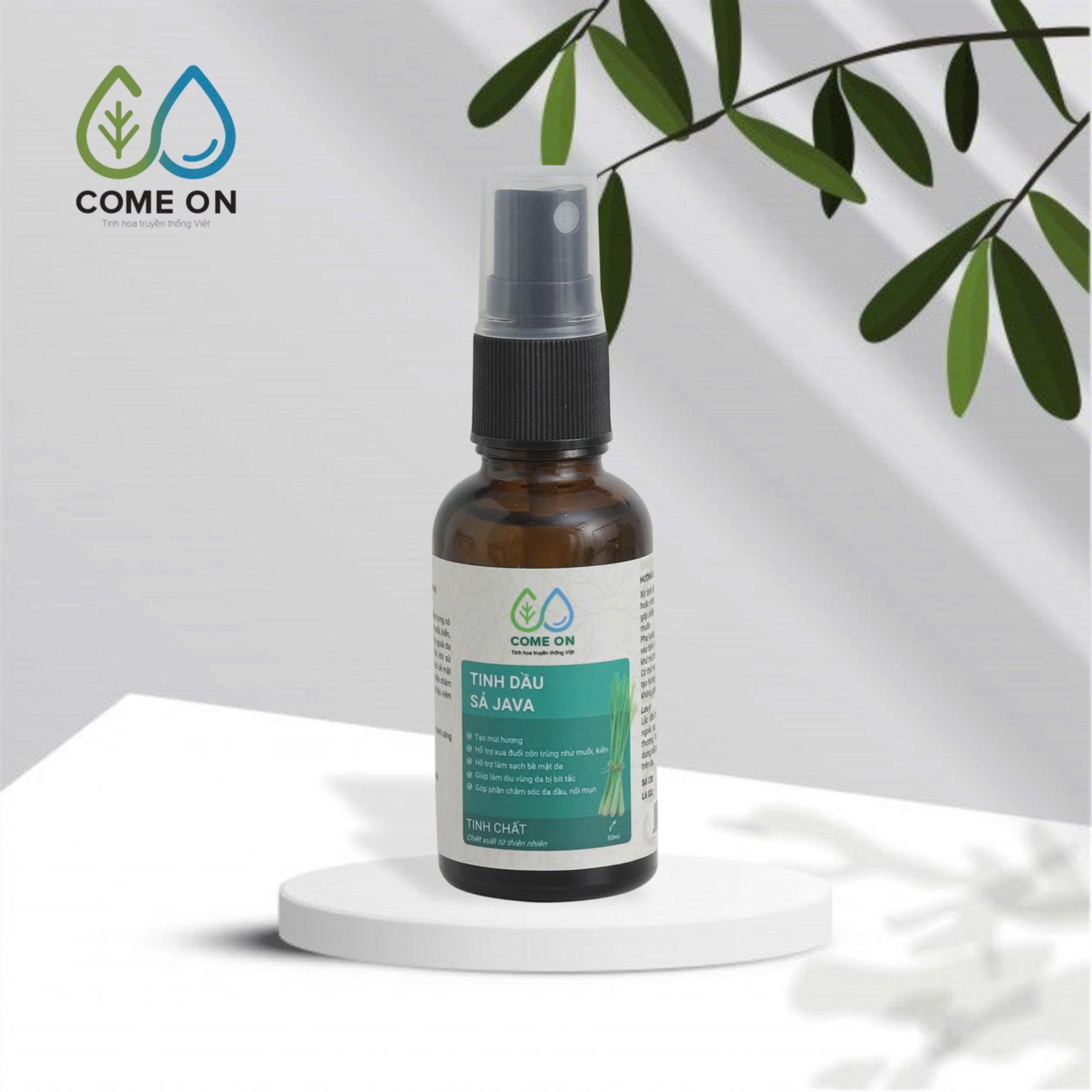 Tinh dầu sả Java đuổi muỗi, khử mùi, làm sạch da 30ml - 8