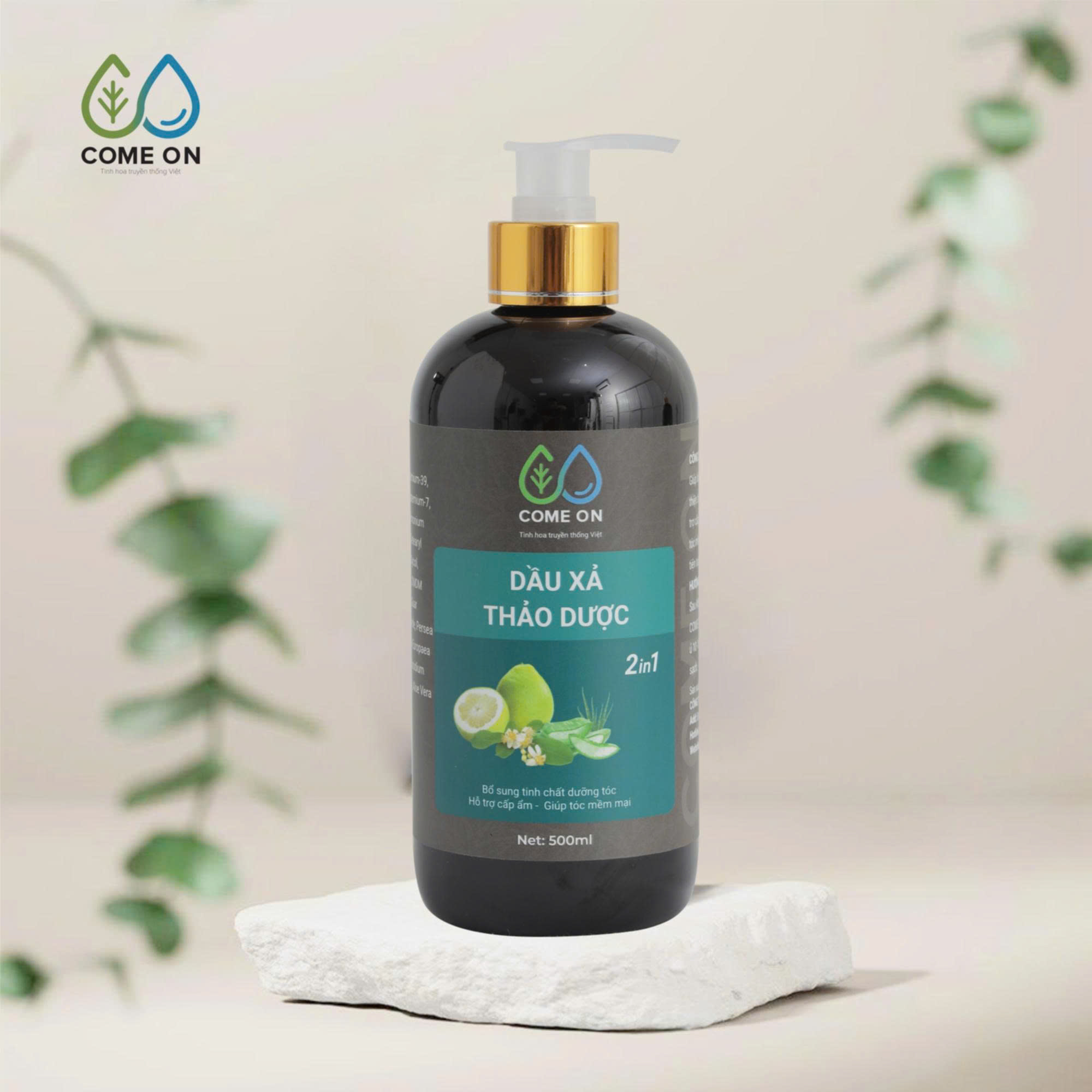 Dầu xả thảo dược 2IN1 COME ON hỗ trợ cấp ẩm, giúp tóc mềm mại 500ml - 8