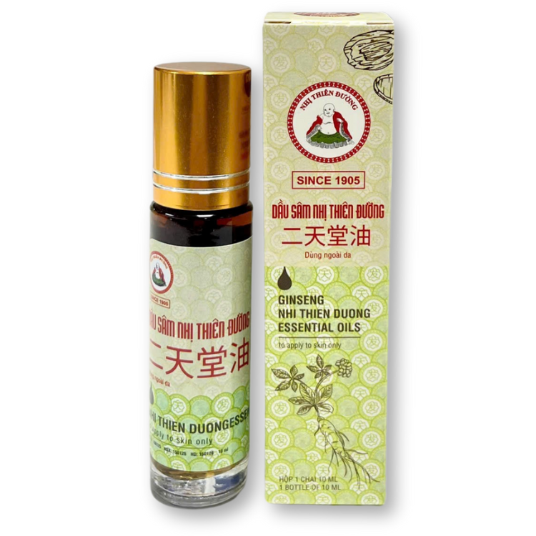 Dầu Lăn Nhân Sâm Nhị Thiên Đường Chai 10ml Hỗ Trợ Làm Giảm Cảm Mạo, Nhức đầu, Đau Bụng, Say tàu xe - 4