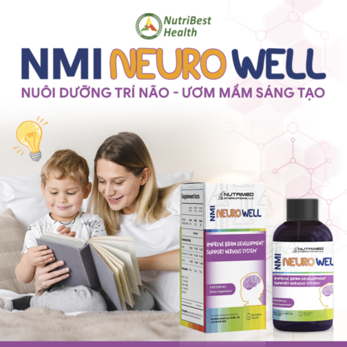 Thực phẩm bổ sung vitamin tốt cho não bộ trẻ em NMI - NEUROWELL