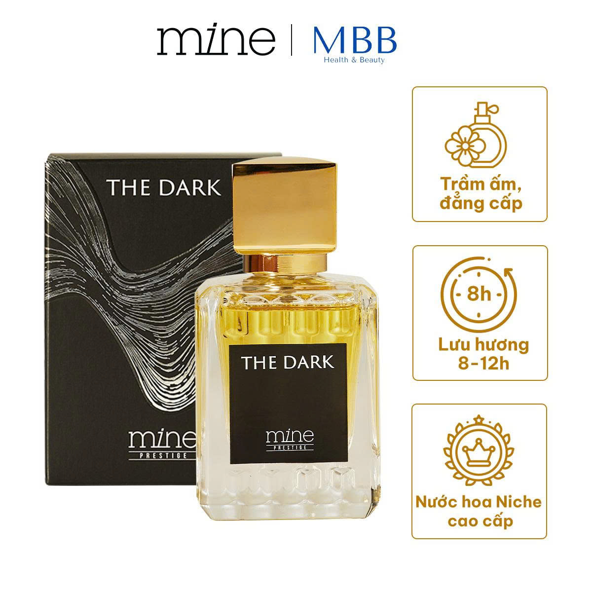 Nước hoa nam Mine The Dark lưu hương 8-12h 50ml - Phân phối chính hãng