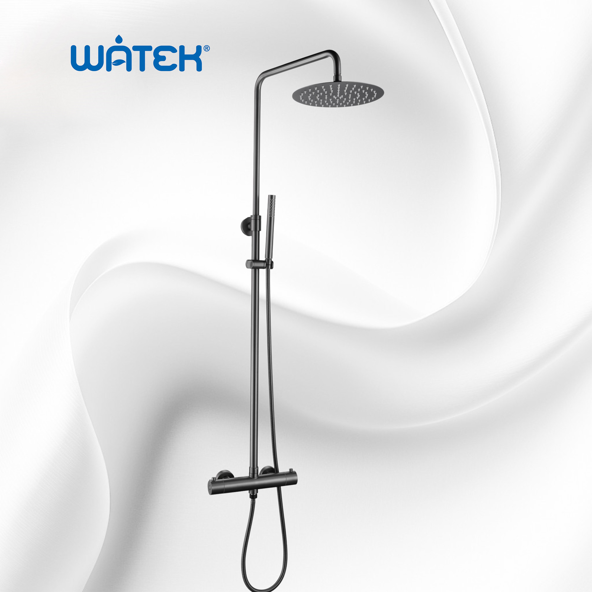 Bộ sen cây tắm đứng cao cấp WATEK, model WT-8020GG - Phân phối chính hãng