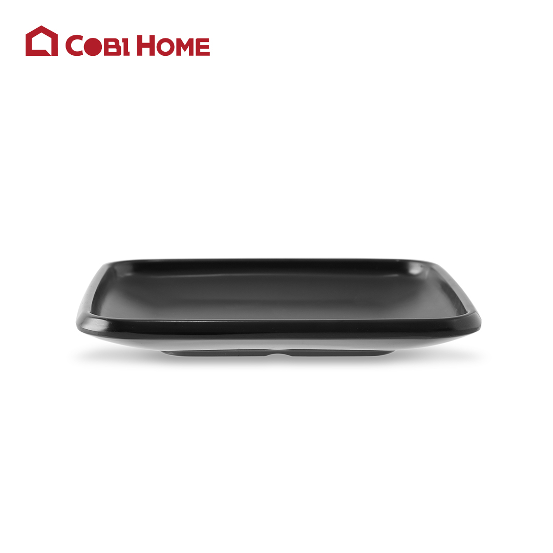 Dĩa Yangge đen vuông cạnh thấp_378112