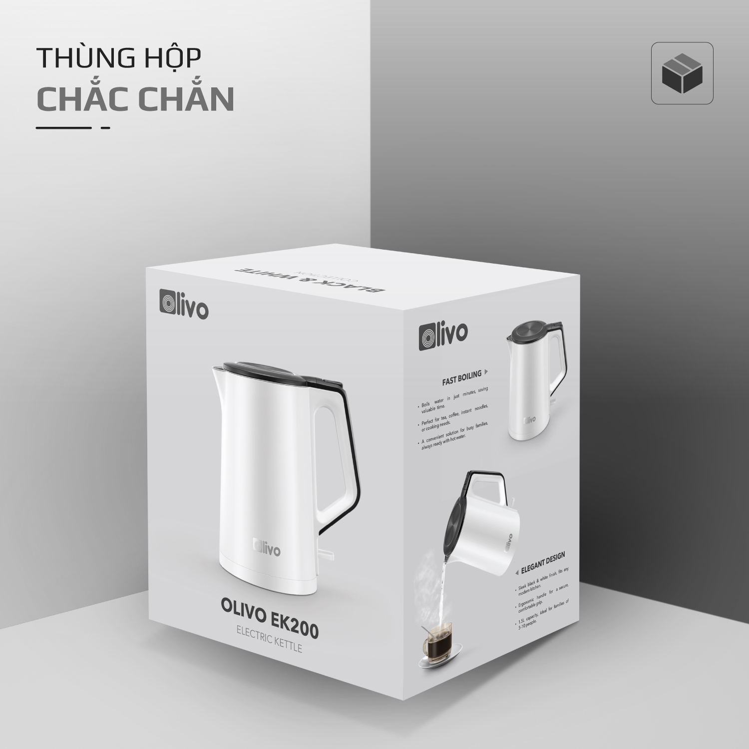 Ấm siêu tốc OLIVO EK200