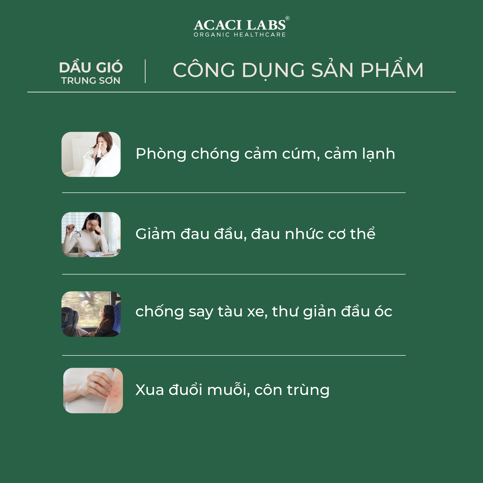 Dầu gió Trung Sơn chai 7ml (Hỗ trợ giảm cảm cúm, nhức đầu, say tàu xe, chóng mặt, ngạt mũi) - 3