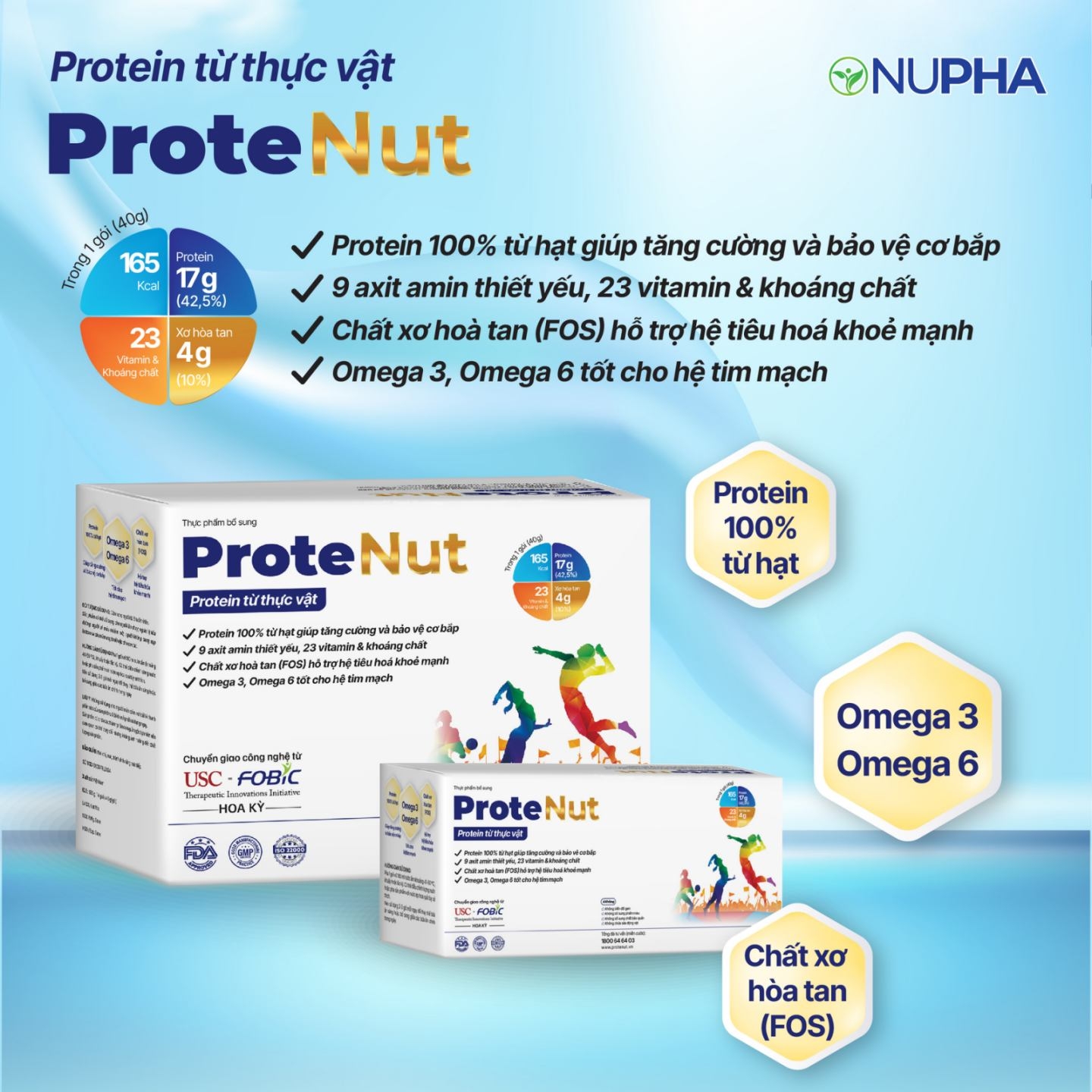 Protein từ thực vật PROTENUT dinh dưỡng toàn diện cho cả gia đình (hộp 4 gói x 40g) - 2