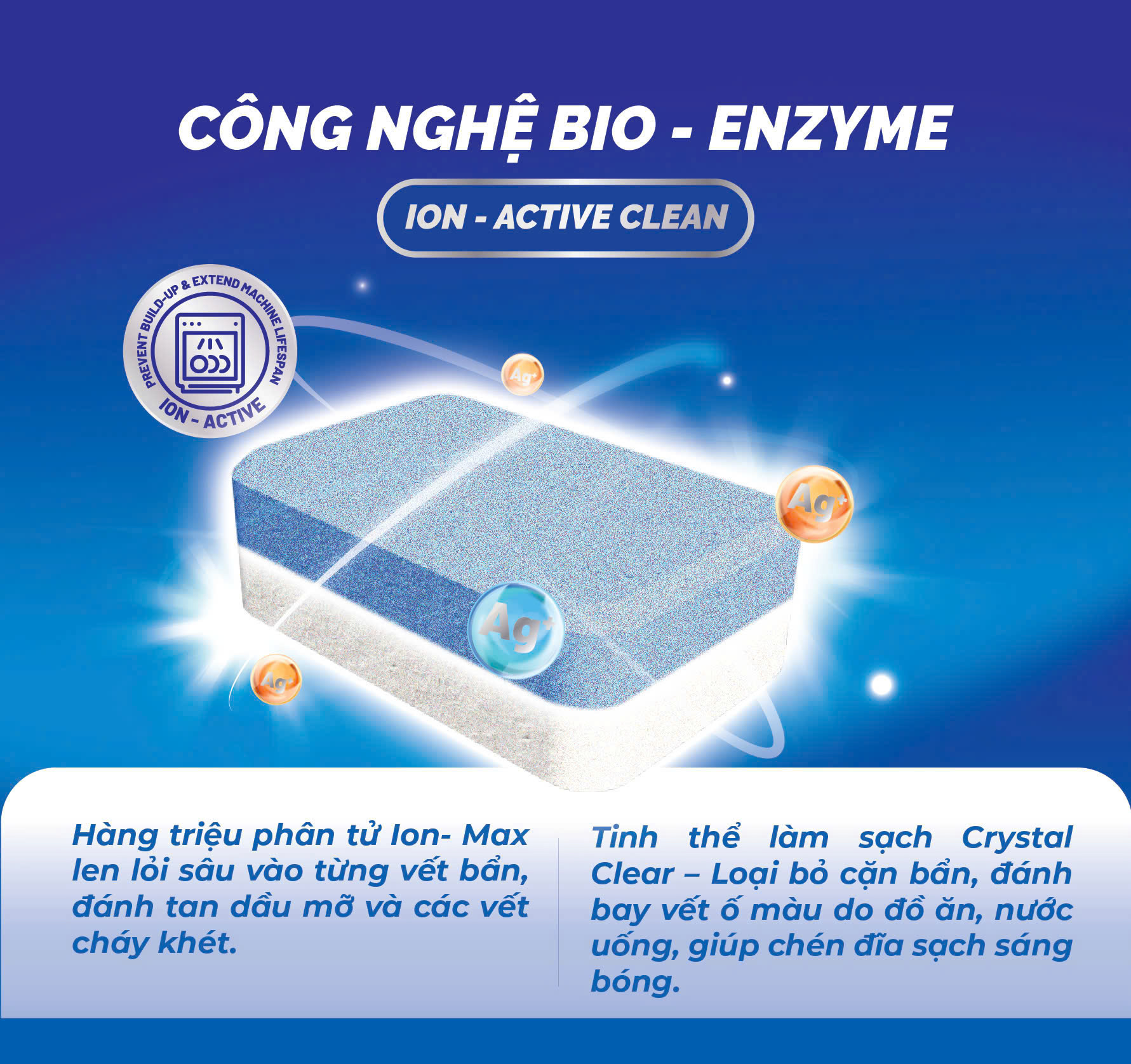 Viên rửa chén OBAY không mùi 500gram - Hộp 25 viên (dùng cho máy rửa bát) - 3