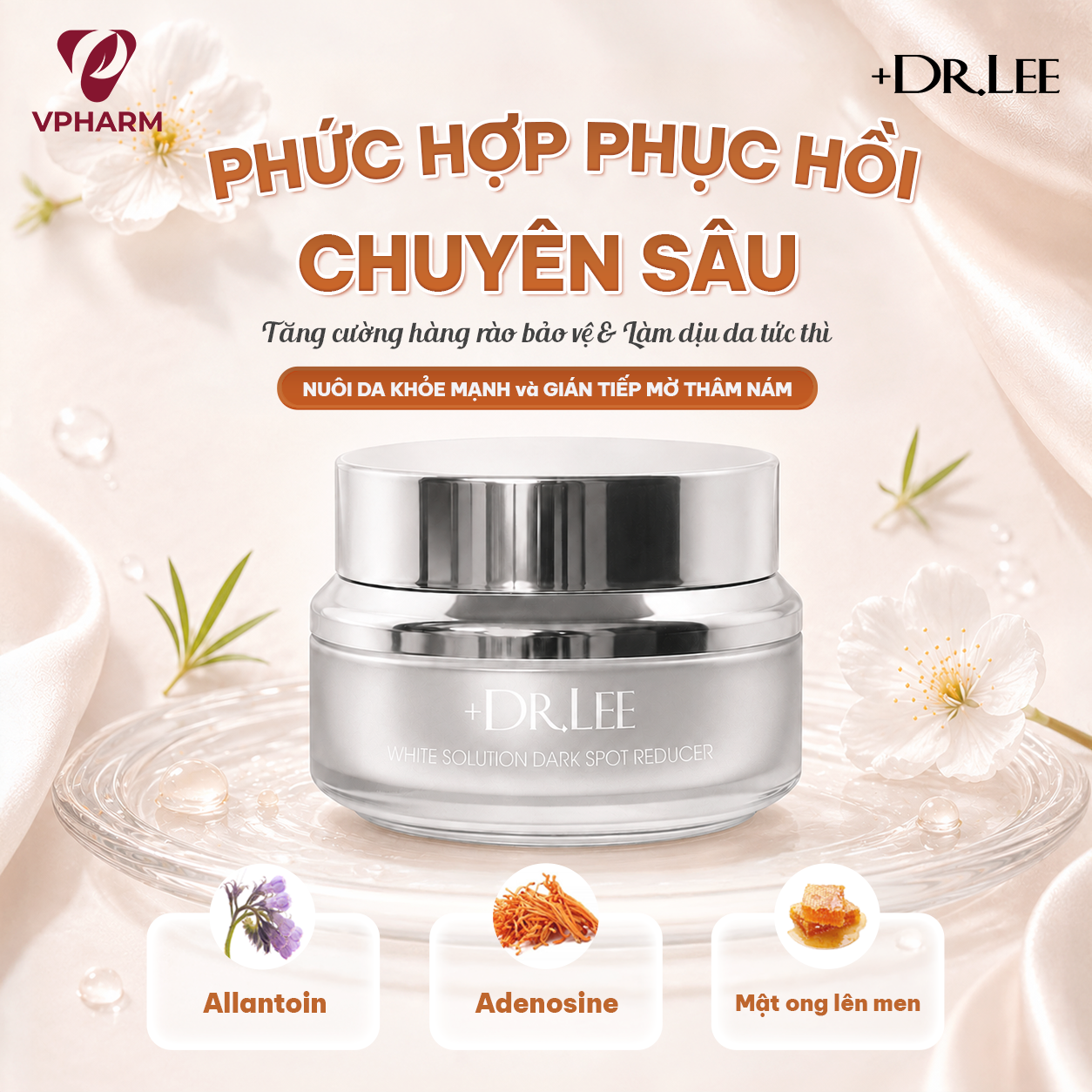 Kem Dưỡng Trắng, Mờ Thâm Nám & Ngừa Lão Hóa +Dr.Lee White Solution Dark Spot Reducer (30g)