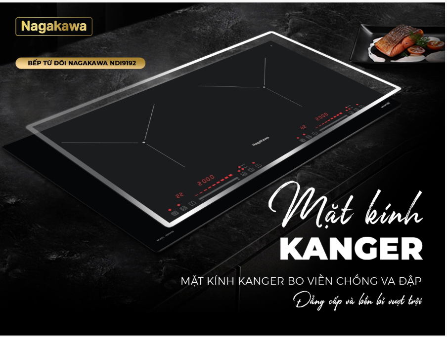 Bếp điện từ đôi Nagakawa NDI9192