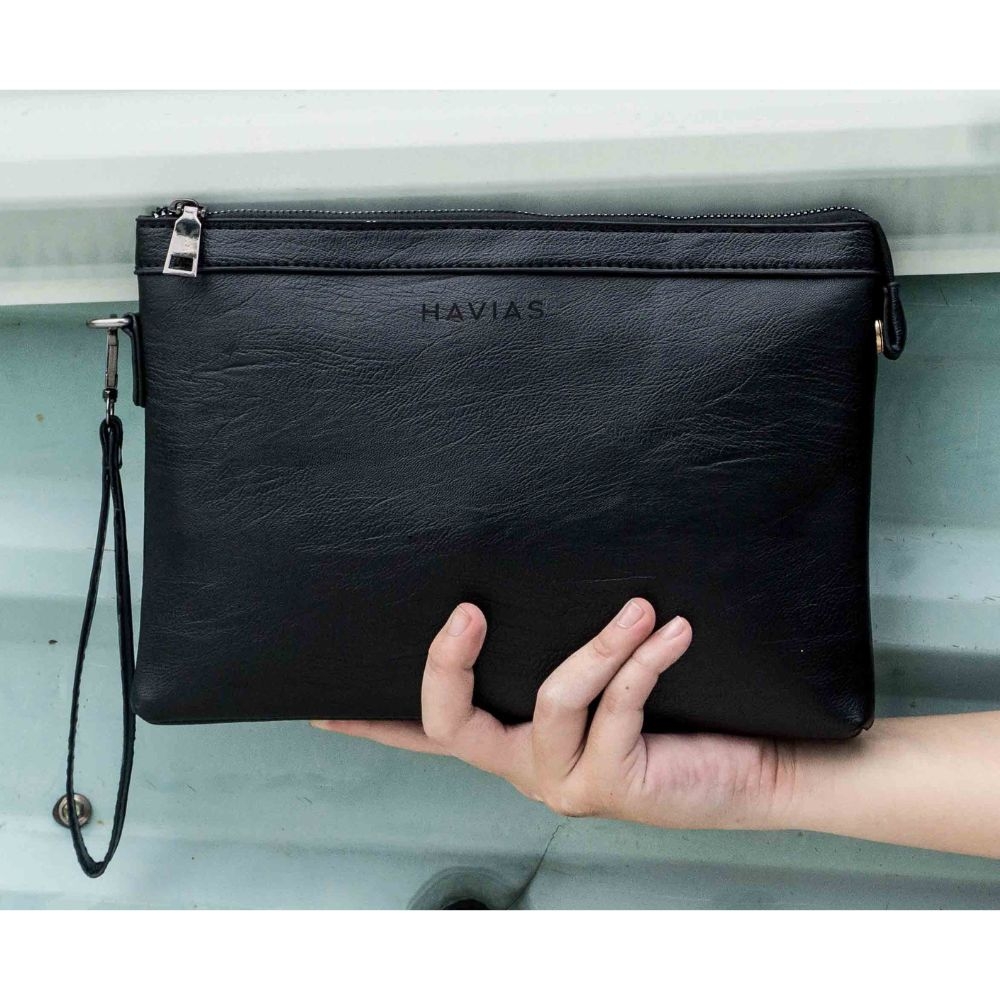 Túi da cầm tay Clutch WRAP HAVIAS-duoc-ban-tai-Droppiimart