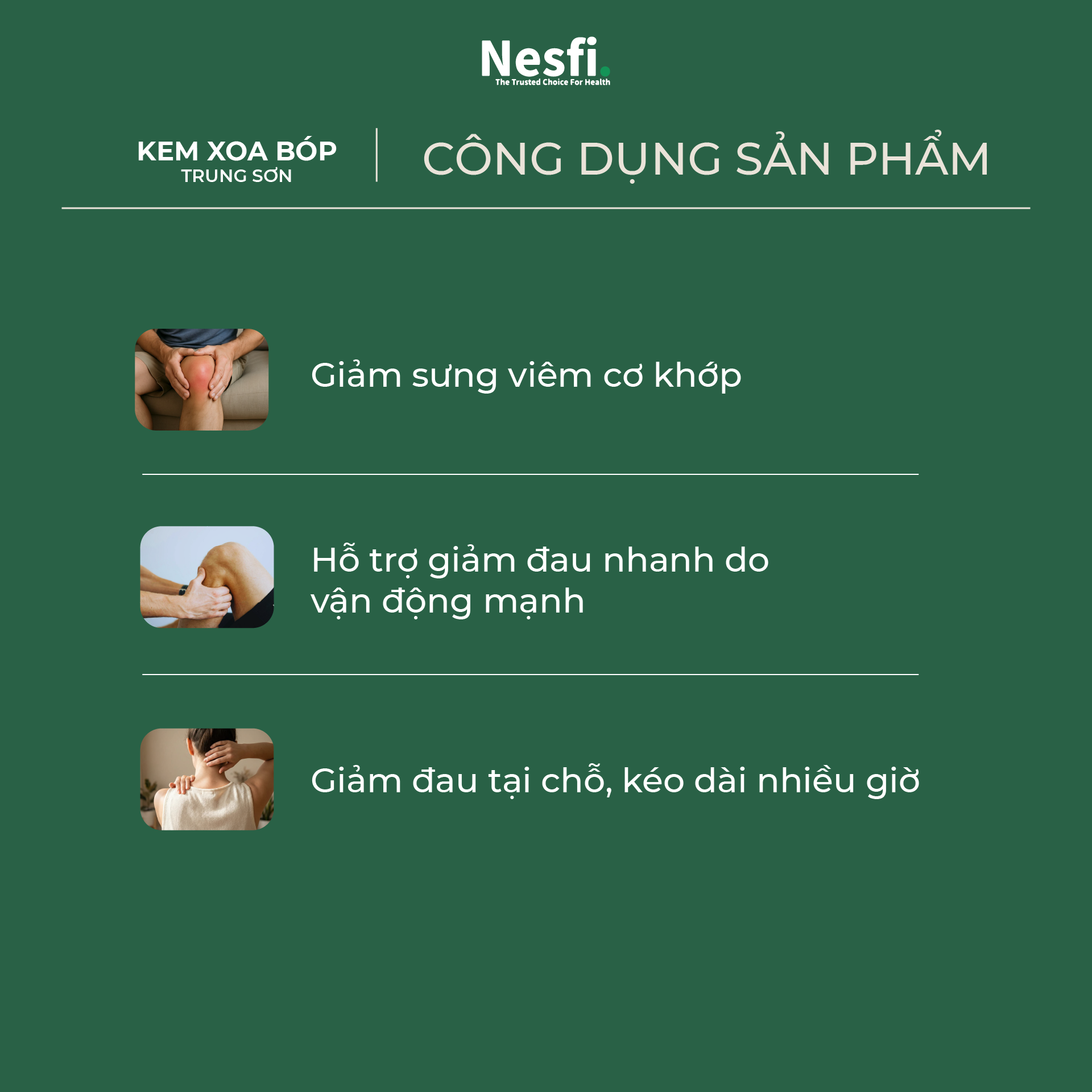 Kem xoa bóp Trung Sơn tuýp 60g (Hỗ trợ giảm đau, đau cơ, đau khớp, đau lưng) - 3