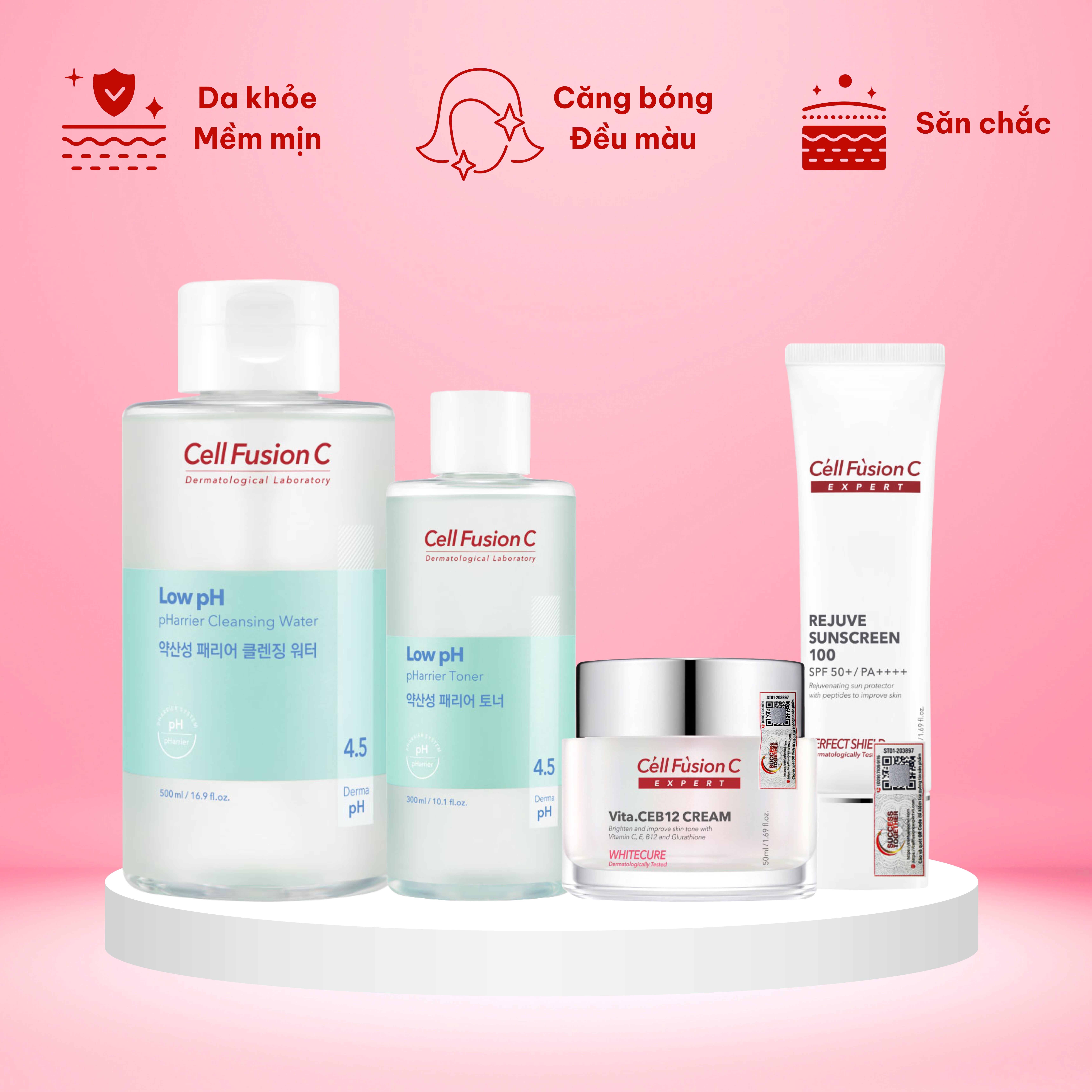 Combo chăm da sáng khỏe căn bản 2