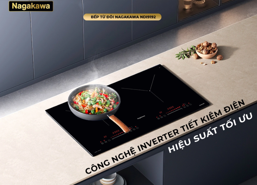 Bếp điện từ đôi Nagakawa NDI9192