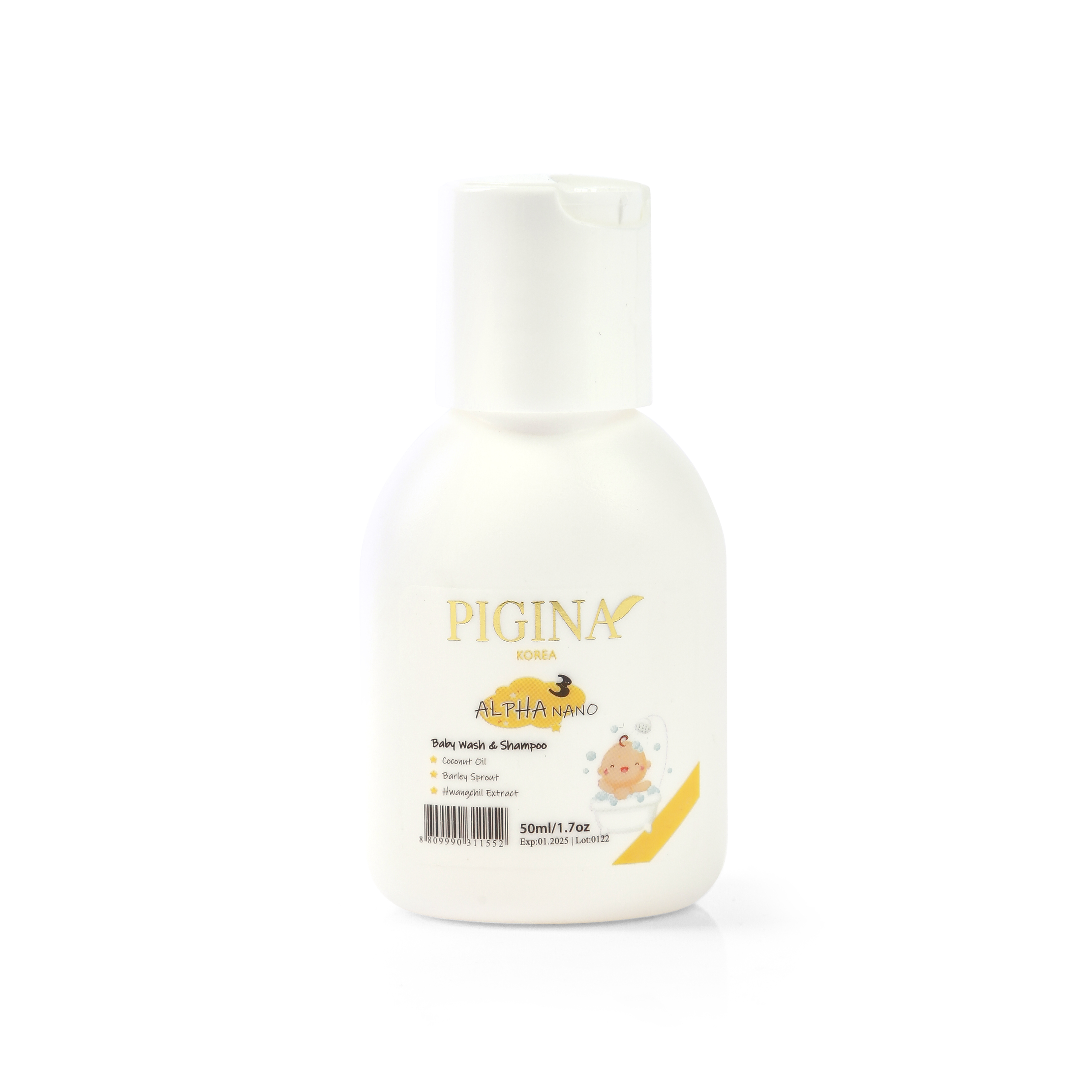 Combo 3 chai Sữa tắm gội toàn thân cho bé Pigina 50ml-duoc-ban-tai-Khoa Global group