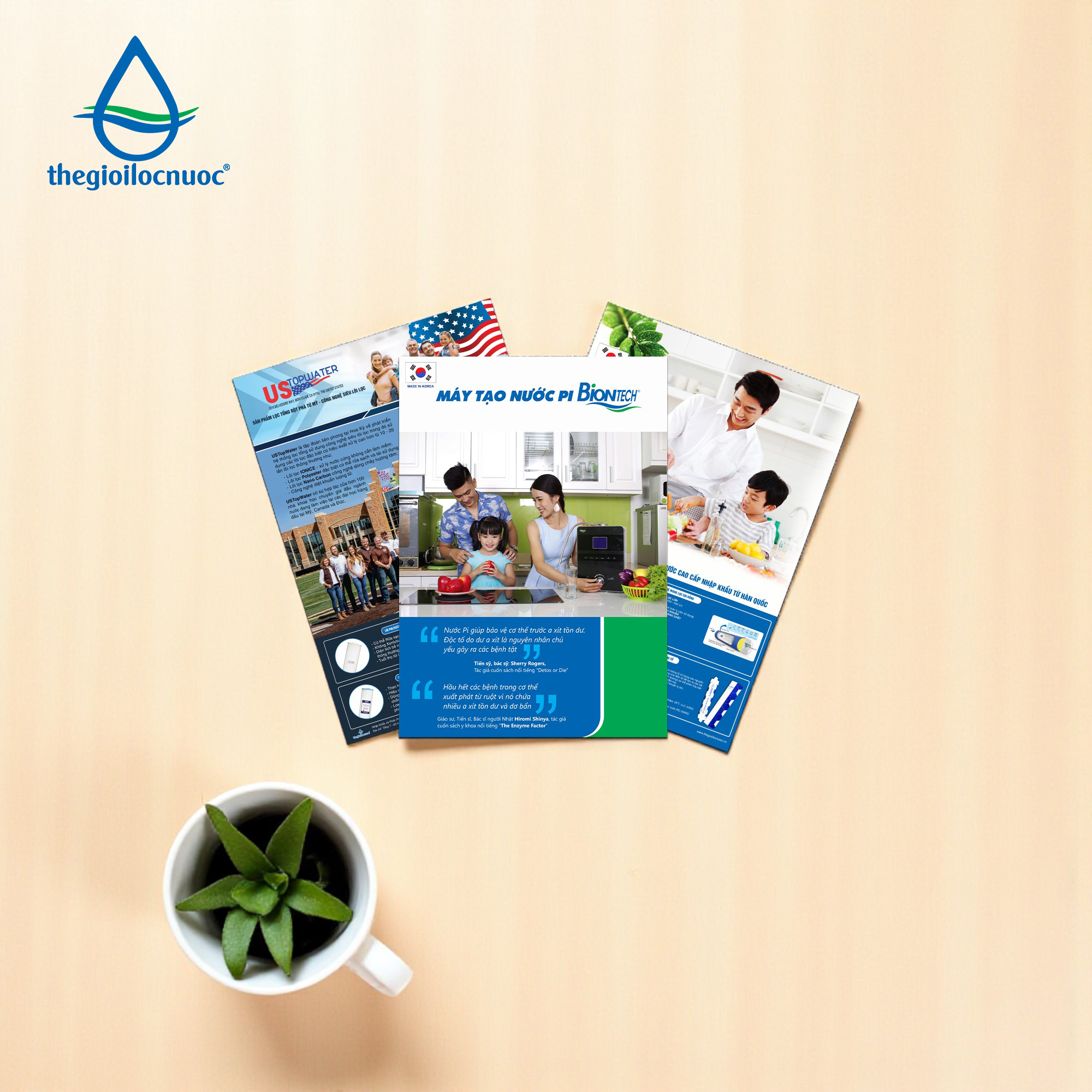 BỘ CATALOGUE THẾ GIỚI LỌC NƯỚC 3 QUYỂN: BIONTECH, WATEK, USTOPWATER - 3