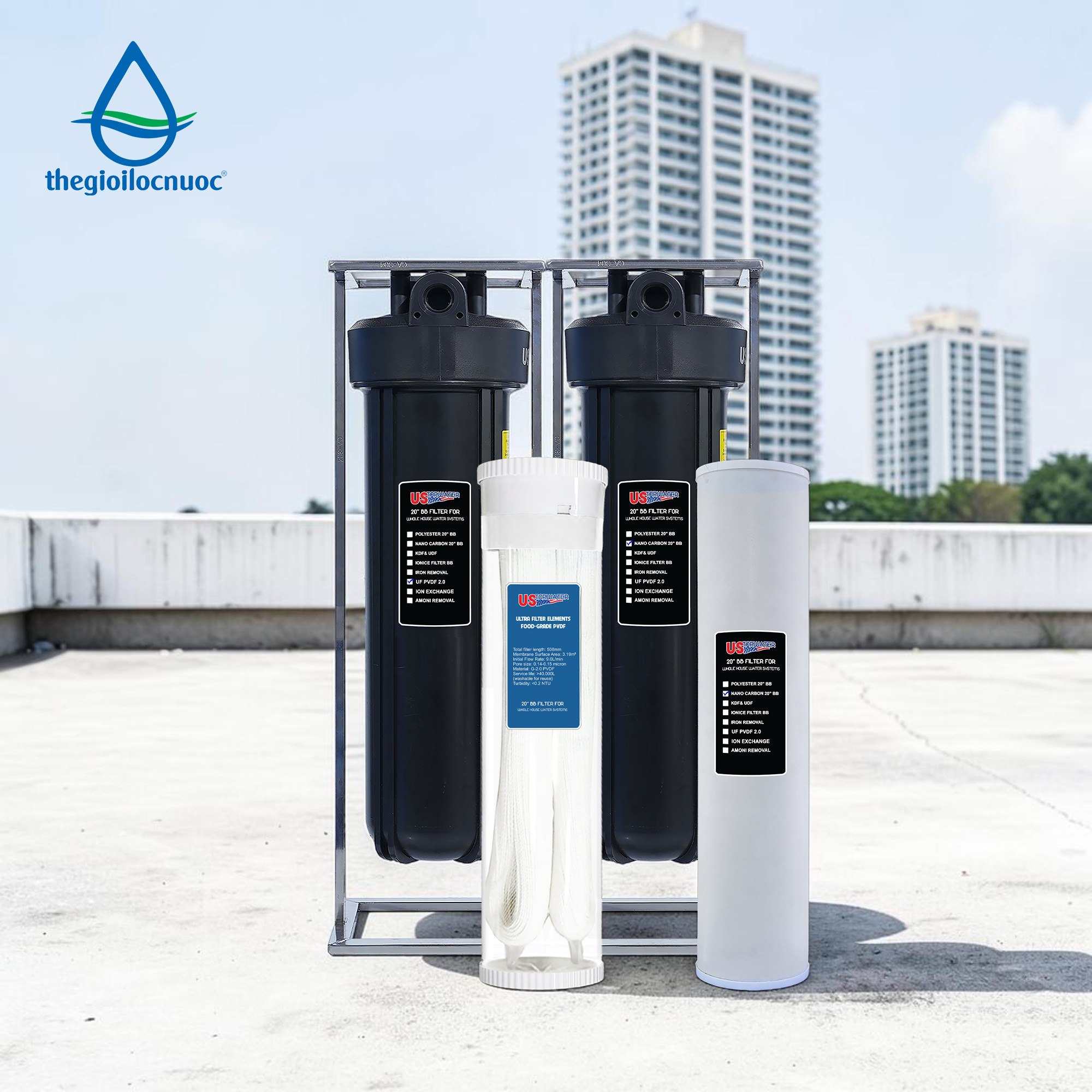 Bộ lọc tổng USTopwater model: Clo-UF