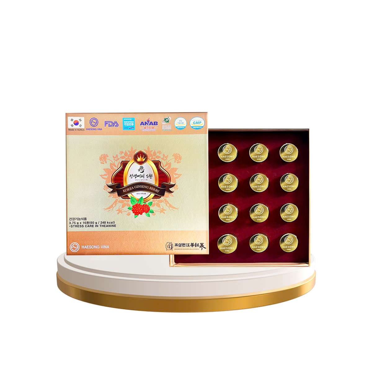 Thực phẩm bảo vệ sức khỏe Ginseng Berry S Pill (hộp nhỏ 16 viên)