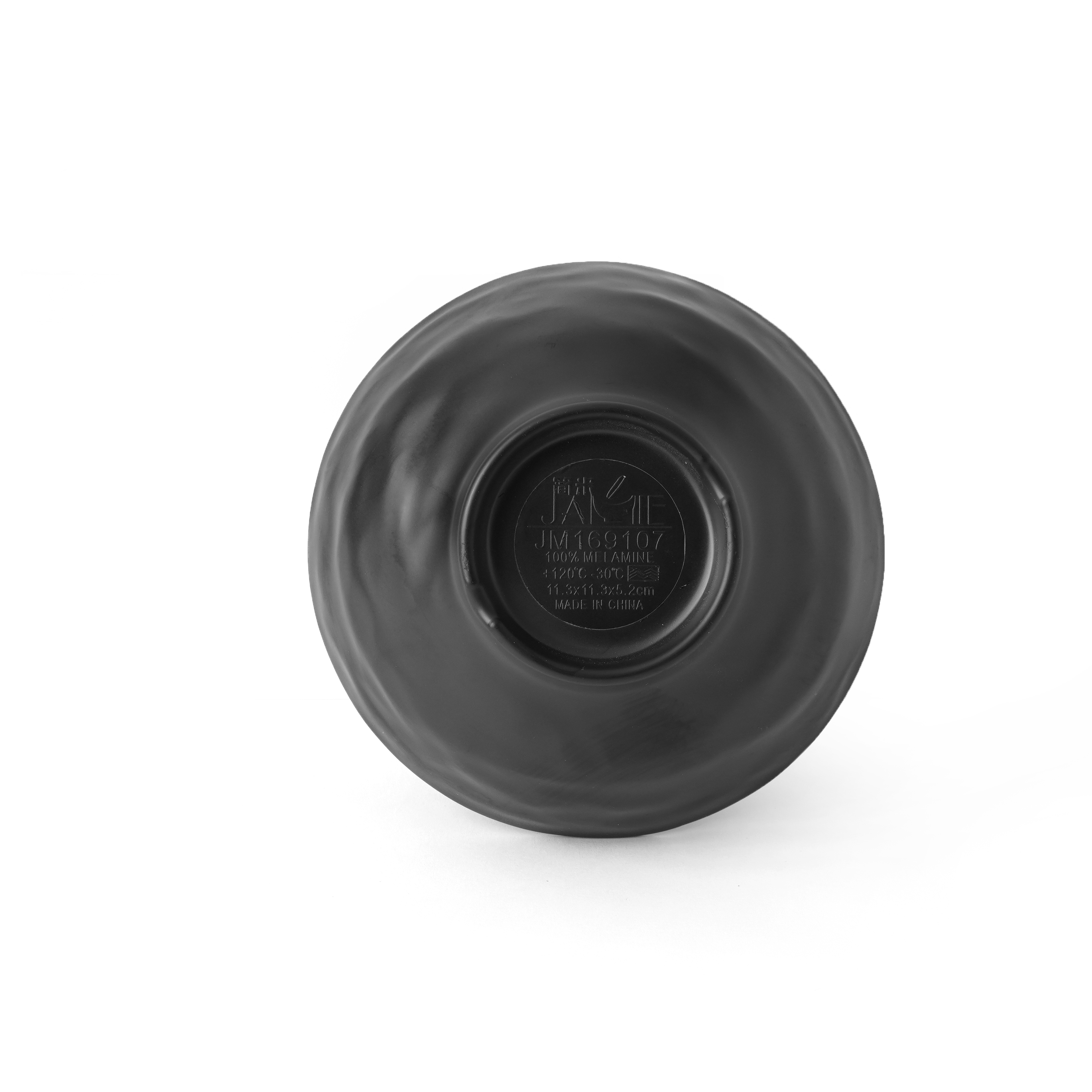 Chén đen Jamie lòng xám chấm bi Size 114*114*58mm_378230_JM169107