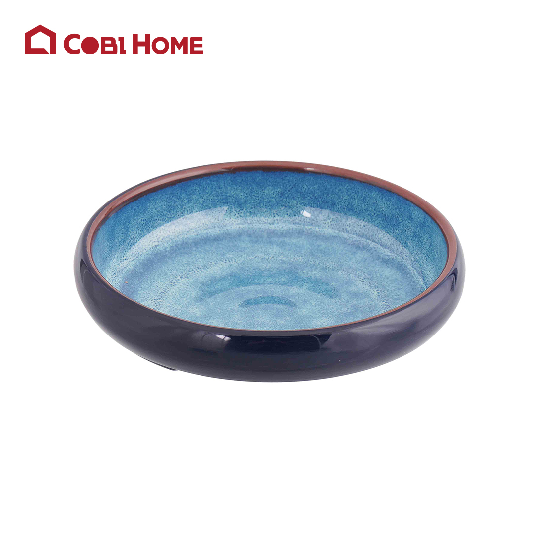Tô Mela xanh loang vành thấp Size 154x154x44_378514_B306E