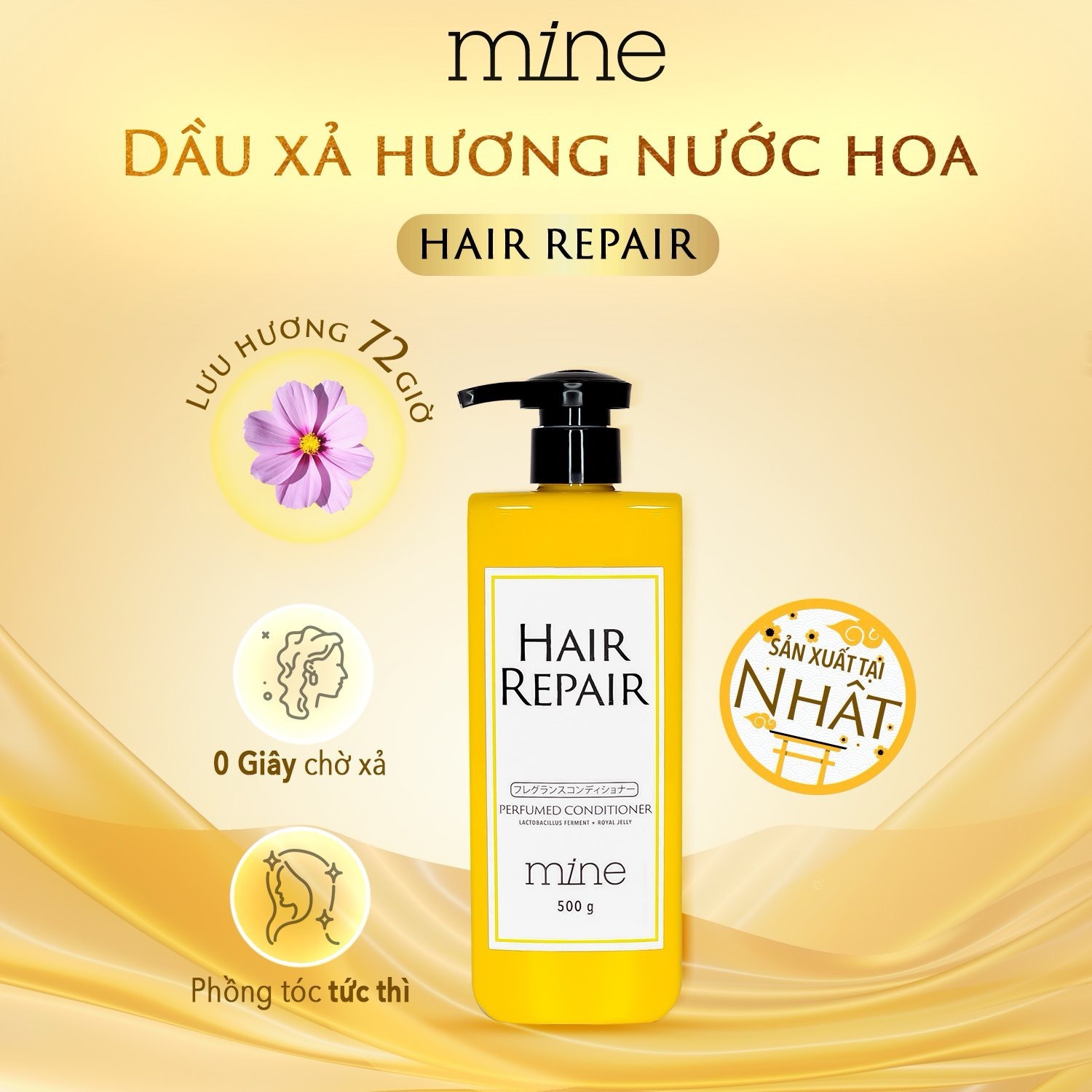 Dầu xả Mine Hair Repair Perfumed Conditioner 500g-duoc-ban-tai-PL Home & Health Store