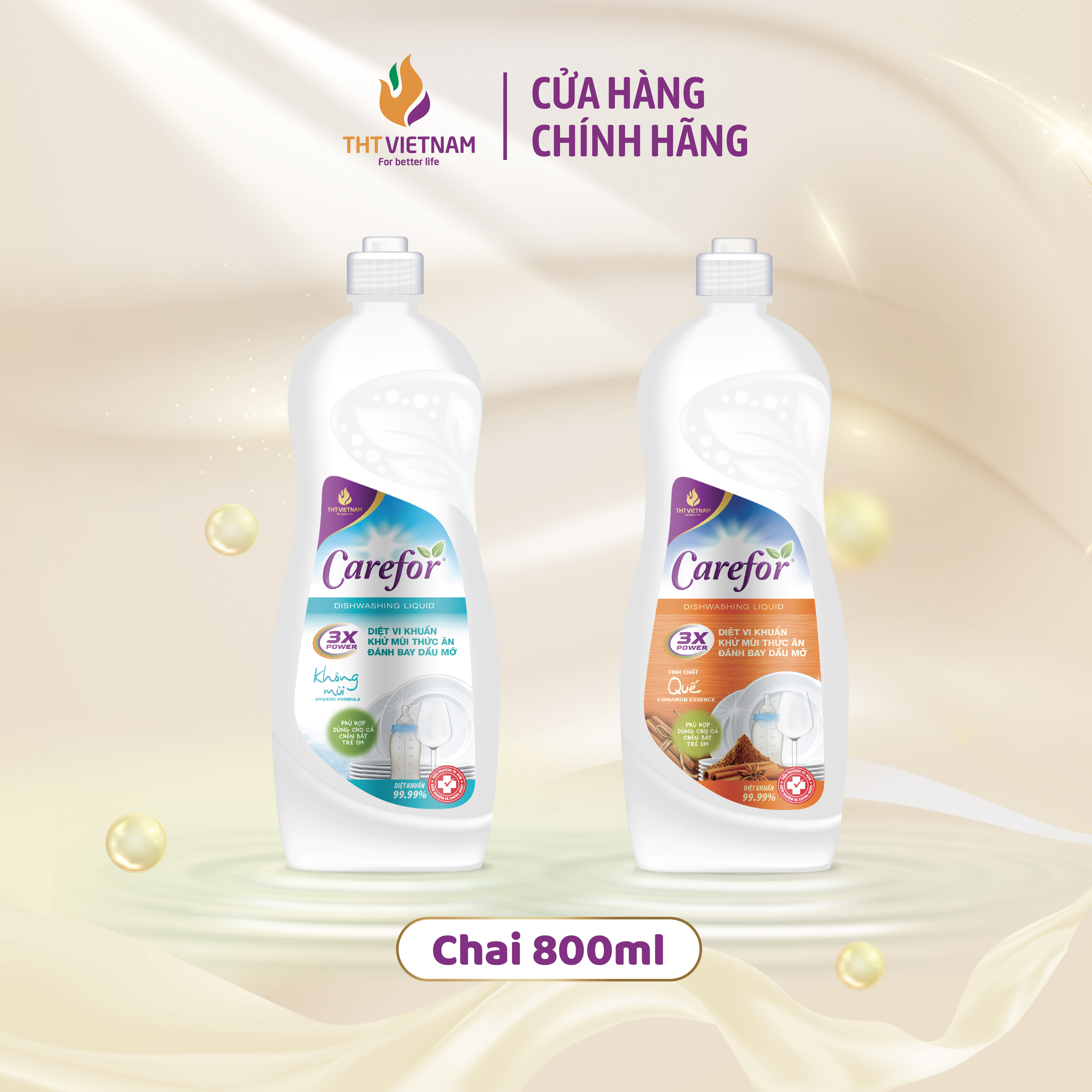 Nước rửa chén bát Carefor 800ml - 5