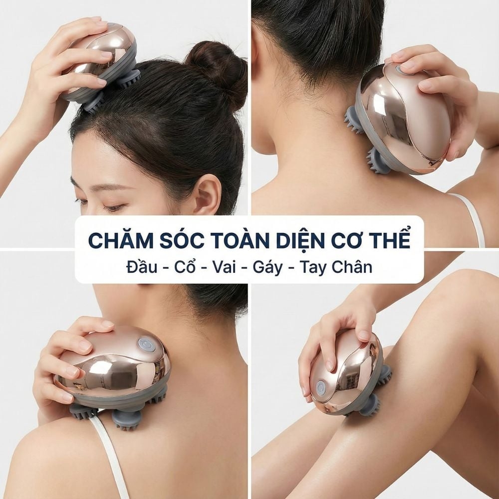 Máy Massage Đầu Không Dây Kachi MK-399 – Giải Pháp Thư Giãn Hiệu Quả Cho Người Bận Rộn