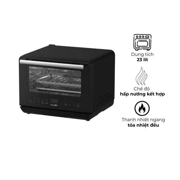 Nồi chiên không dầu kết hợp hấp cao cấp S-23, hiệu Magic Eco