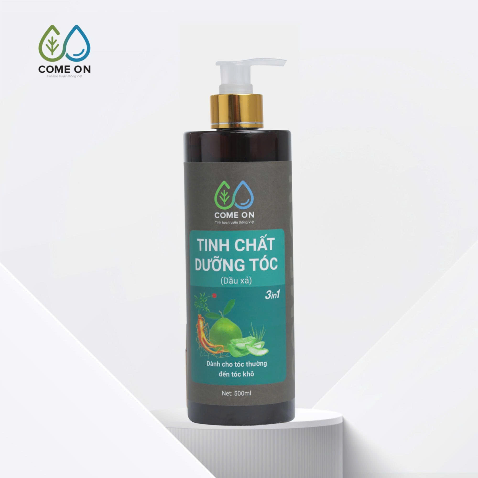 Tinh chất dưỡng tóc (dầu xả) COME ON cải thiện tóc khô xơ, gãy rụng 500ml