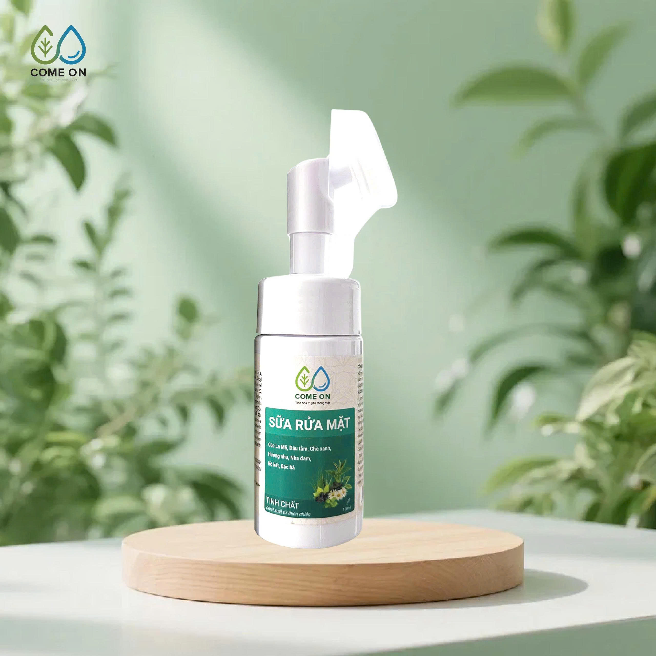 Sữa rửa mặt thảo dược COME ON làm sạch da, sáng da, thông thoáng lỗ chân lông 100ml - 4