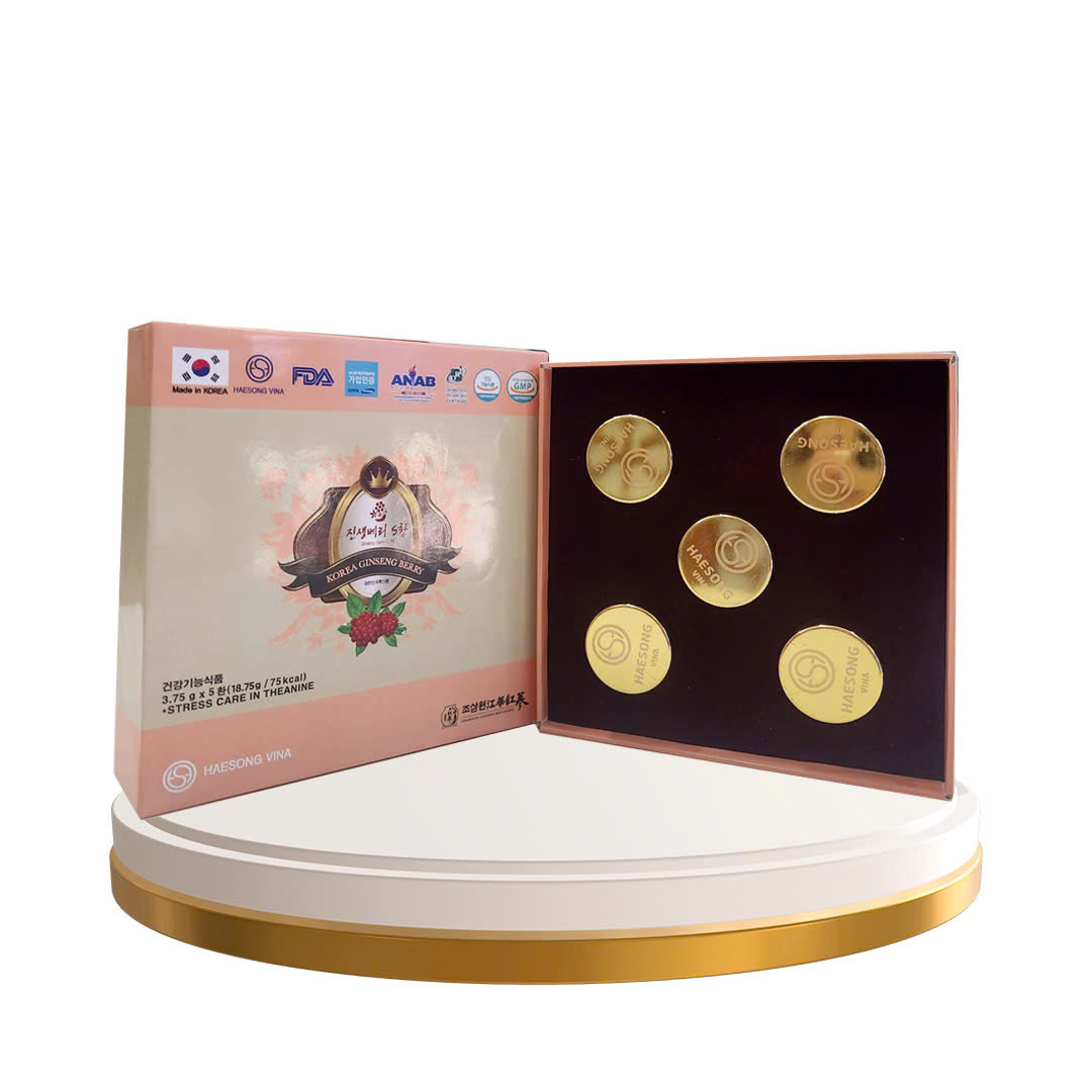 Thực Phẩm Bảo Vệ Sức Khỏe Ginseng Berry S Pill hộp nhỏ 5 viên - Phân phối chính hãng