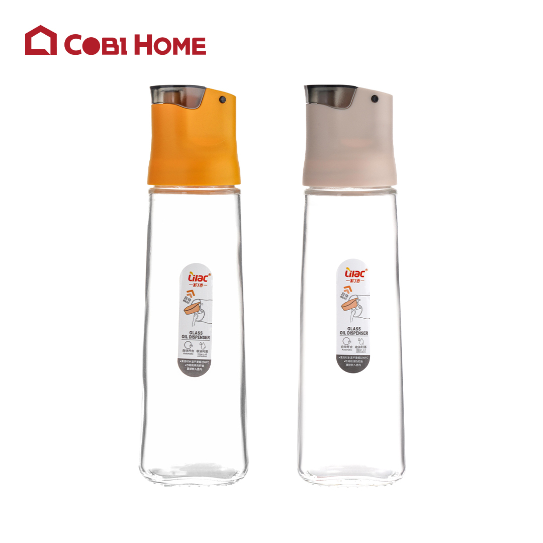 Bình dầu thủy tinh tự mở nắp, màu ngẫu nhiên dung tích 500ml_376066 - 4